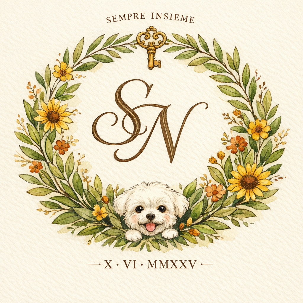S & N Wedding Crest